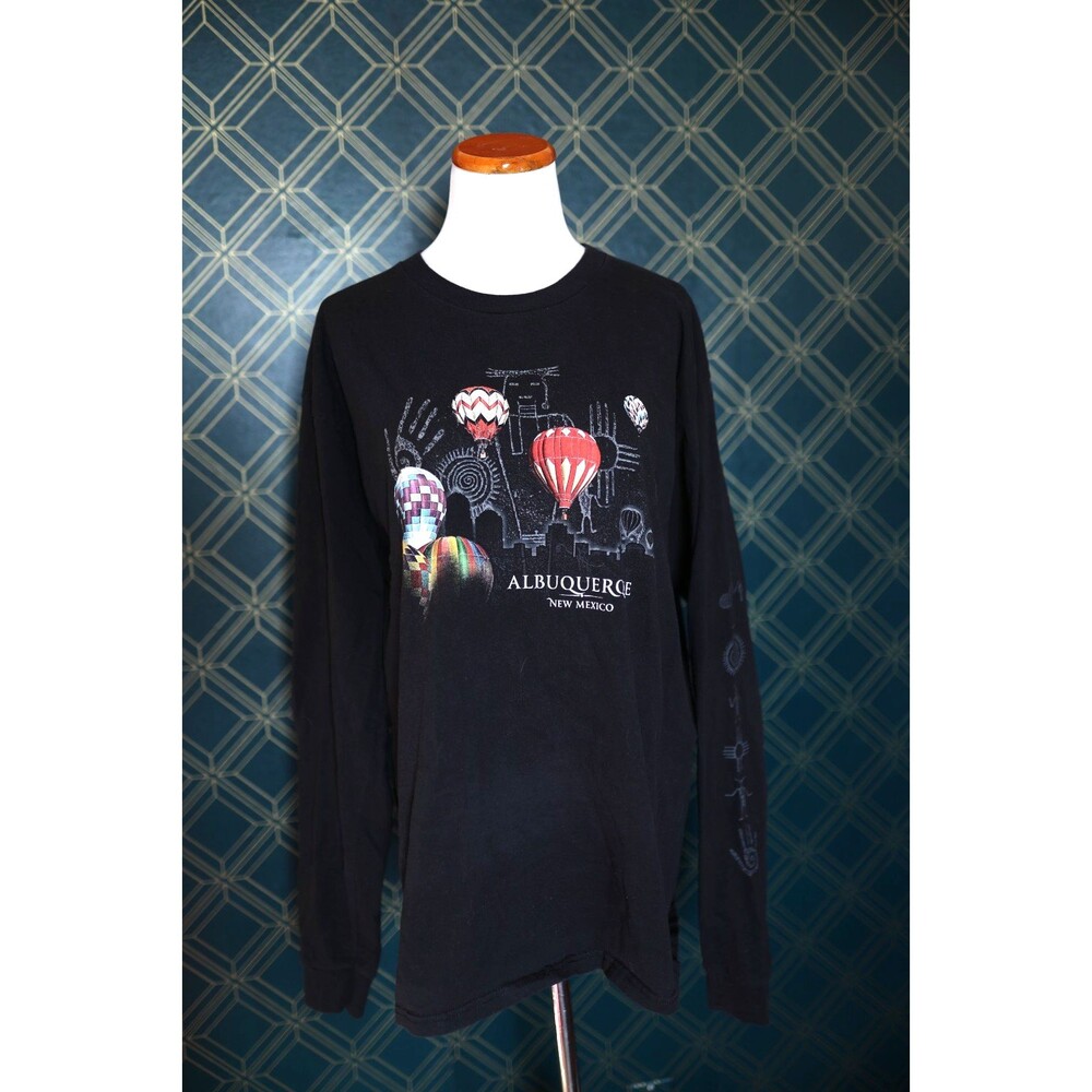 Vintage Albuquerque New Mexico Balloon Festival Long Sleeve Shirt XL Aztec
